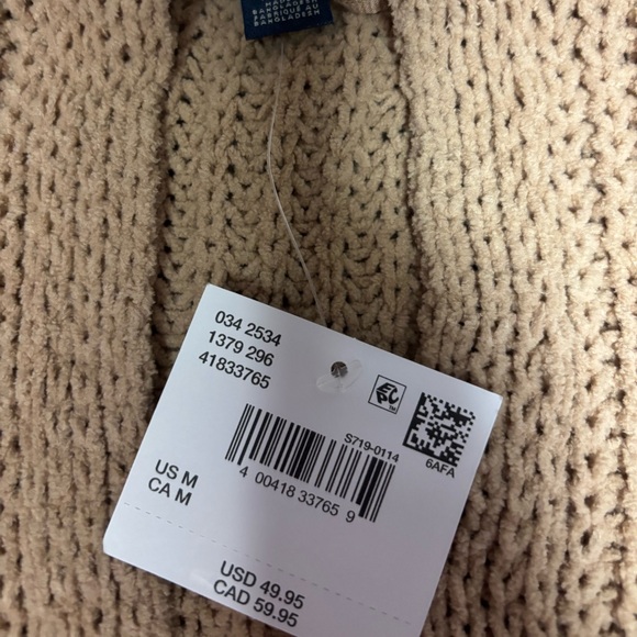 American Eagle Cozy Tan Knit Cardigan Size Medium - NWT - Picture 2 of 2